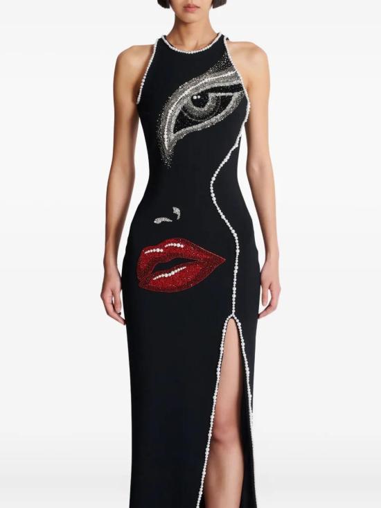  발망 롱 원피스 EF0RO155PC93 - BALMAIN