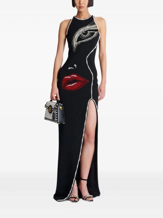  발망 롱 원피스 EF0RO155PC93 - BALMAIN