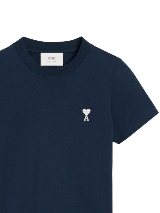 25SS 아미 반팔 티셔츠 FTS060724430 NIGHT BLUE DOM - AMI