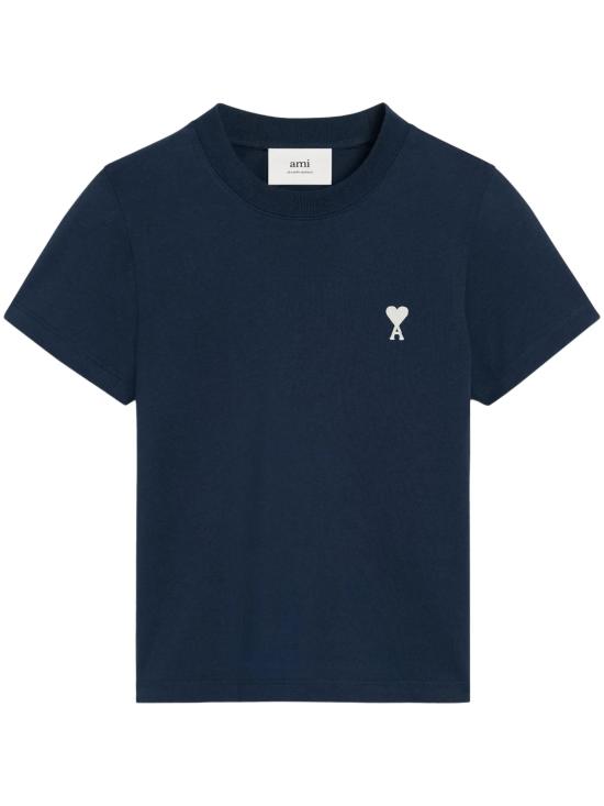 25SS 아미 반팔 티셔츠 FTS060724430 NIGHT BLUE DOM