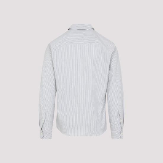 25SS 아미 셔츠 USH063CO00874503 NOTE BLUE BLANC CREAM DOM - AMI