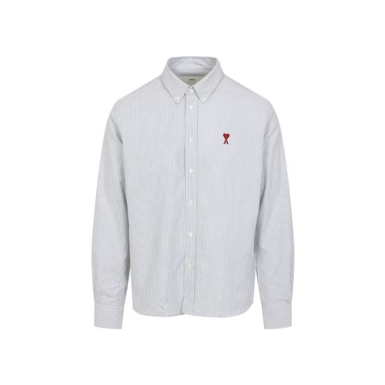 25SS 아미 셔츠 USH063CO00874503 NOTE BLUE BLANC CREAM DOM