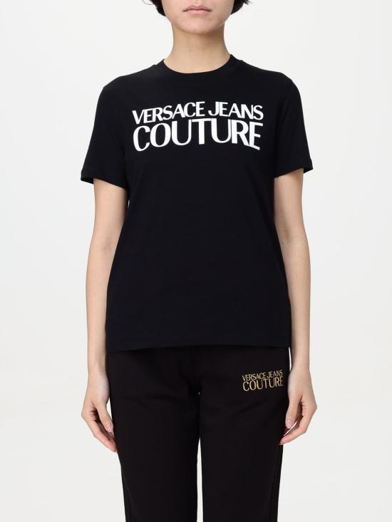 25SS 베르사체 반팔 티셔츠 78HAHE05CJ00E899 BLACK DOM