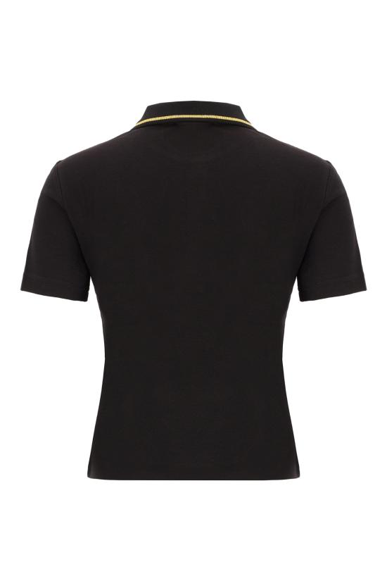 25SS 베르사체 폴로 티셔츠 78HAGT00CJ01TG89 BLACK GOLD DOM - VERSACE