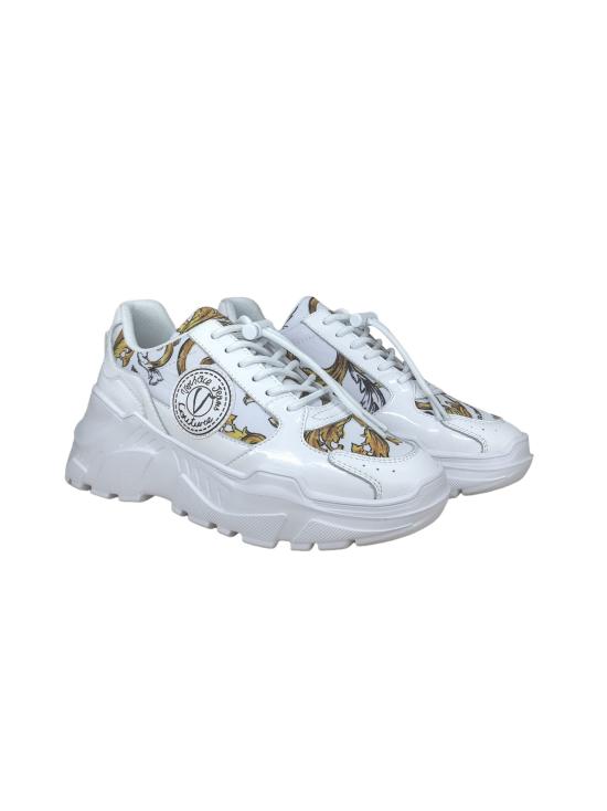 26FW 베르사체 스피드트랙 바로코 프린트 스니커즈 78VA3SC7 ZSC60 G03 WHTIE GOLD DOM