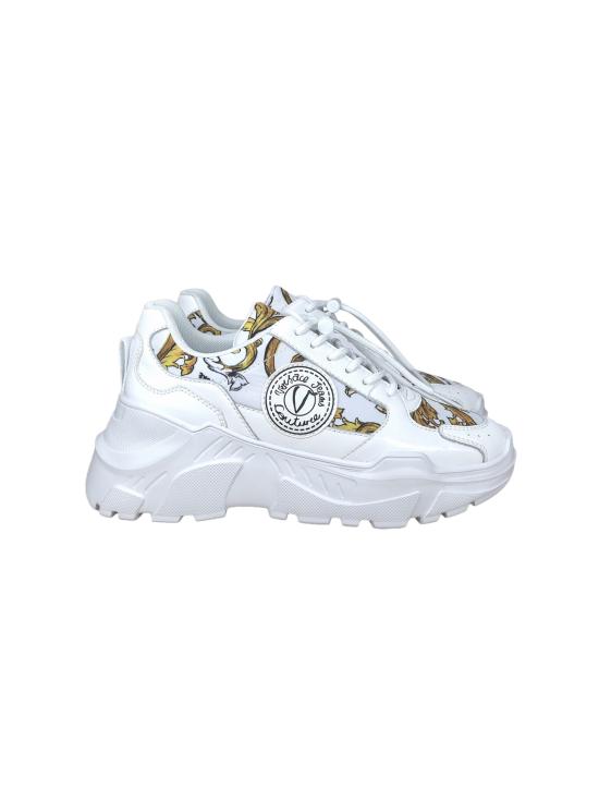 26FW 베르사체 스피드트랙 바로코 프린트 스니커즈 78VA3SC7 ZSC60 G03 WHTIE GOLD DOM - VERSACE