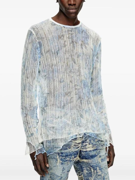  디젤 긴팔 티셔츠 A180170AFBT powder - DIESEL