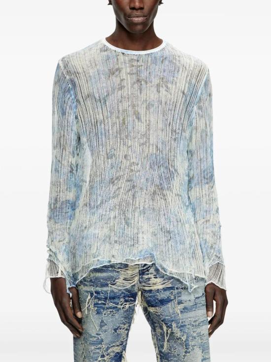  디젤 긴팔 티셔츠 A180170AFBT powder - DIESEL