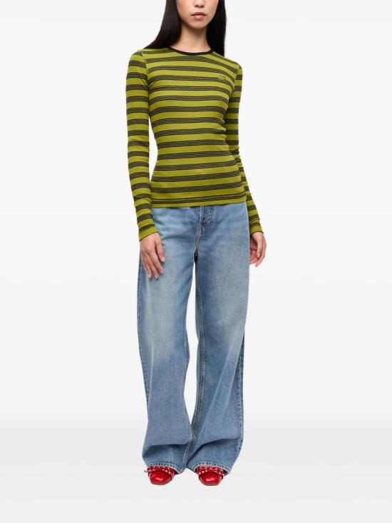  가니 긴팔 티셔츠 T4189 lime - GANNI