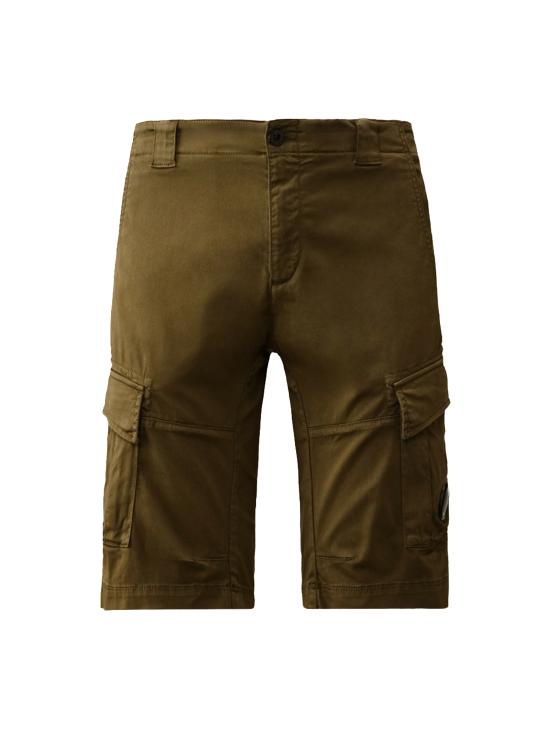 25SS 씨피 컴퍼니 스트레치 사틴 카고 쇼츠 18CMBE116A005694G 683 IVY GREEN