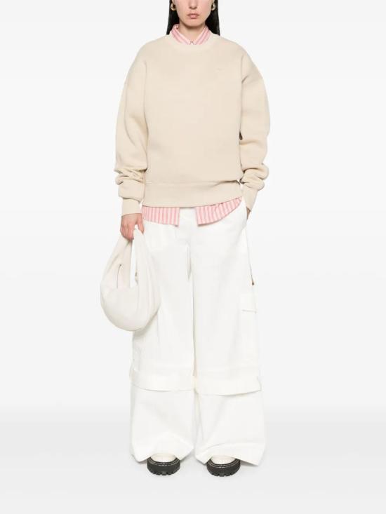  아미 긴팔 티셔츠 USW027749 beige - AMI