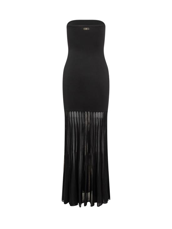 25SS 마이클 코어스 롱 원피스 MS582X0BFD 001 BLACK - MICHAEL KORS