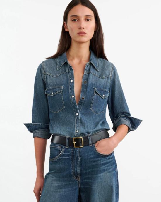  닐리로탄 폴로 티셔츠 닐리 로탄 트래비스 셔츠 클래식 워시 - NILI LOTAN