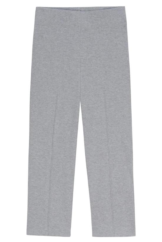  도니 크롭 팬츠 . 리브 페달 푸셔 헤더 그레이 - DONNI.