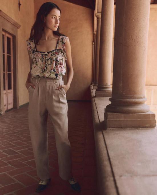  더 그레이트 민소매 티셔츠 그레이트.빅토리아 플리트 탱크 - THE GREAT