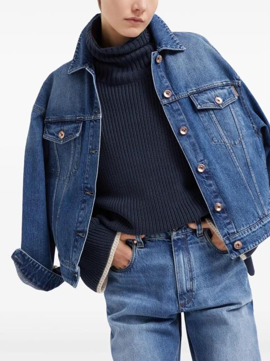  브루넬로 쿠치넬리 데님 자켓 MA0952984C8969 - BRUNELLO CUCINELLI