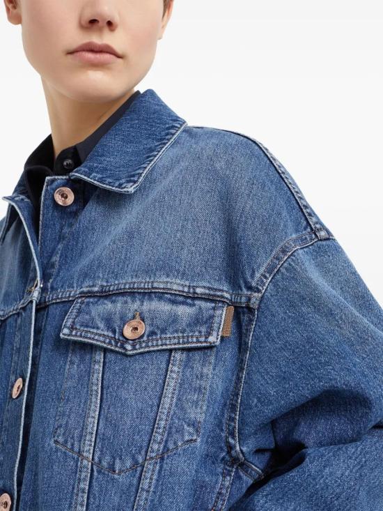  브루넬로 쿠치넬리 데님 자켓 MA0952984C8969 - BRUNELLO CUCINELLI