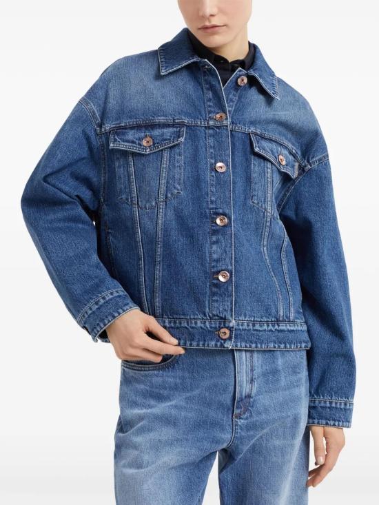  브루넬로 쿠치넬리 데님 자켓 MA0952984C8969 - BRUNELLO CUCINELLI