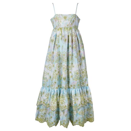 25SS SUSAN FANG 롱 원피스 DR11BBL BLUE