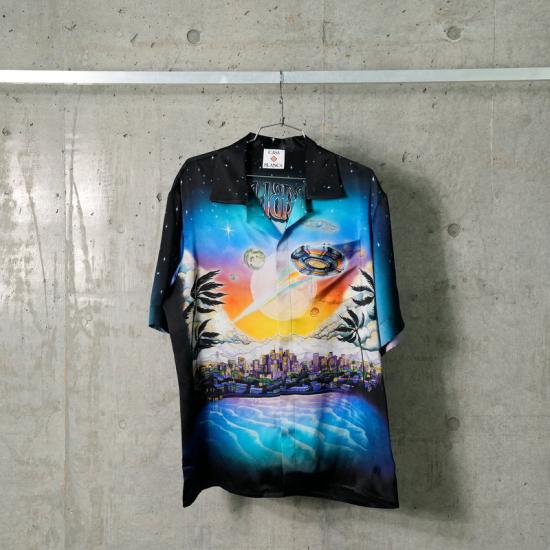 25SS 카사블랑카 반팔 셔츠 SH00304CSB644 LA PREMONITION - CASABLANCA