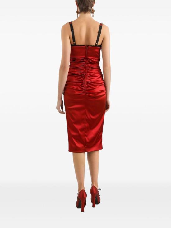 25SS 돌체앤가바나 미디 원피스 F6TNRTFURADR0046 Red - DOLCE & GABBANA