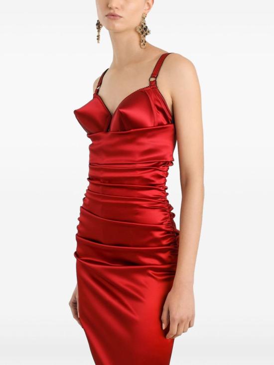 25SS 돌체앤가바나 미디 원피스 F6TNRTFURADR0046 Red - DOLCE & GABBANA