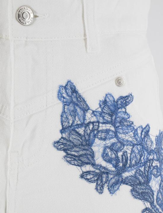 25SS 에르마노 피렌제 숏팬츠 D46EP086APEJ1 MFA50 MFA50 BIANCO BLUETTE - ERMANNO FIRENZE