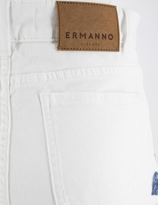 25SS 에르마노 피렌제 숏팬츠 D46EP086APEJ1 MFA50 MFA50 BIANCO BLUETTE - ERMANNO FIRENZE