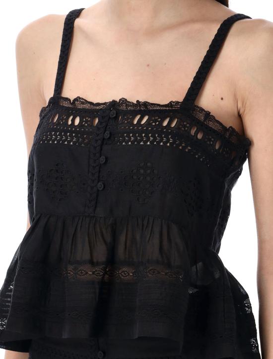 25SS 이자벨마랑에뚜왈 민소매 티셔츠 HT0542FAC1J15E 01BK BLACK - ISABEL MARANT ETOILE