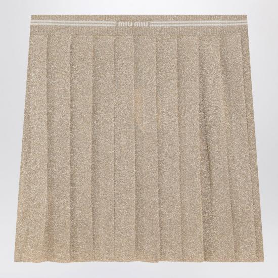 25SS 미우미우 숏 스커트 MMG529OOO159F Metal