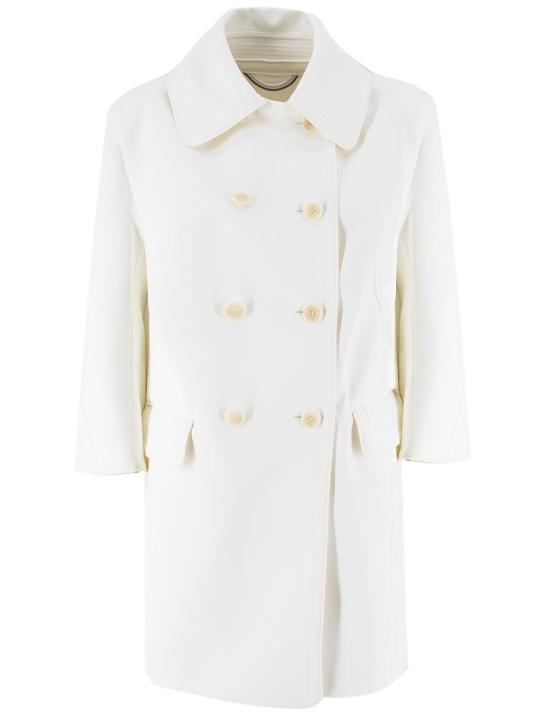 25SS 에르마노 설비노 코트 D466D705OWQ 14800 14800 BLANC DE BLANC OFF WHITE