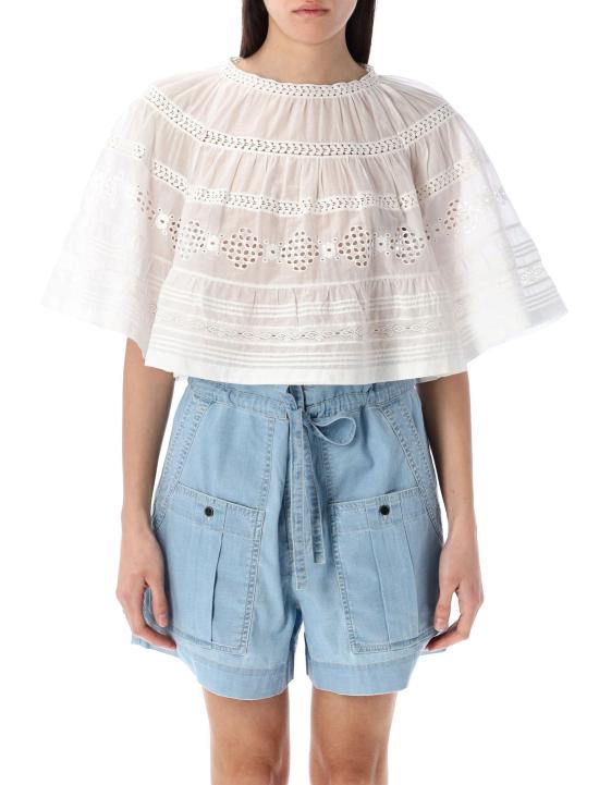 25SS 이자벨마랑에뚜왈 반팔 티셔츠 HT0541FAC1J15E 20WH WHITE