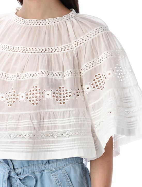 25SS 이자벨마랑에뚜왈 반팔 티셔츠 HT0541FAC1J15E 20WH WHITE - ISABEL MARANT ETOILE