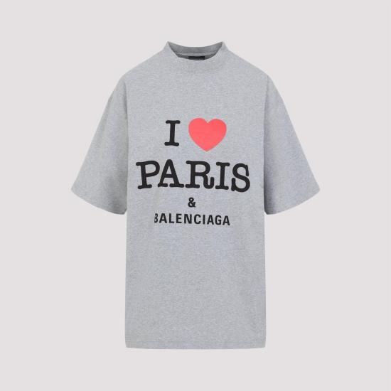 25SS 발렌시아가 반팔 티셔츠 764235 TSVI4 1300 HEATHER GREY - BALENCIAGA