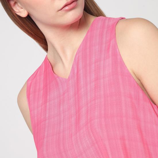 25SS 세미쿠튀르 민소매 티셔츠 Y5SQ41VI Pink - SEMI-COUTURE