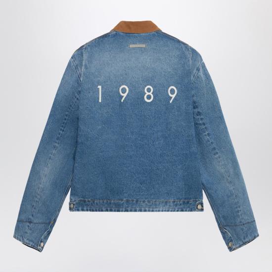  1989 스튜디오 데님 자켓 MFW24 713 LOGOCO Light blue - 1989 STUDIO