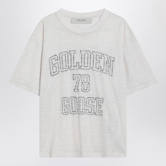 25SS 골든구스 반팔 티셔츠 GWP01874P001891 White