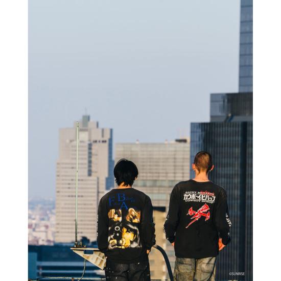 25SS 세인트 미카엘 긴팔 티셔츠 HR8C06BK BLACK - SAINT MXXXXXX