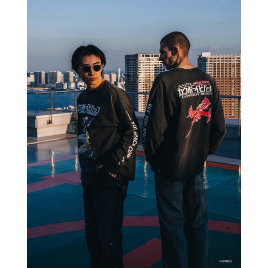 25SS 세인트 미카엘 긴팔 티셔츠 HR8C06BK BLACK - SAINT MXXXXXX