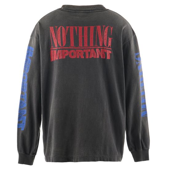 24FW 세인트 미카엘 긴팔 티셔츠 C35BK BLACK - SAINT MXXXXXX