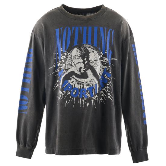 24FW 세인트 미카엘 긴팔 티셔츠 C35BK BLACK