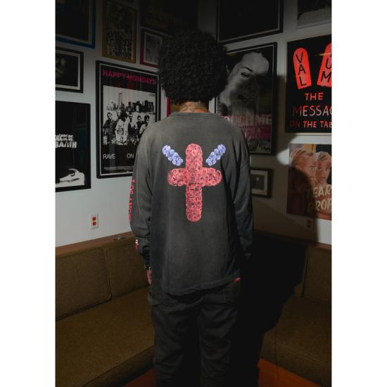 24FW 세인트 미카엘 긴팔 티셔츠 C40BK BLACK - SAINT MXXXXXX