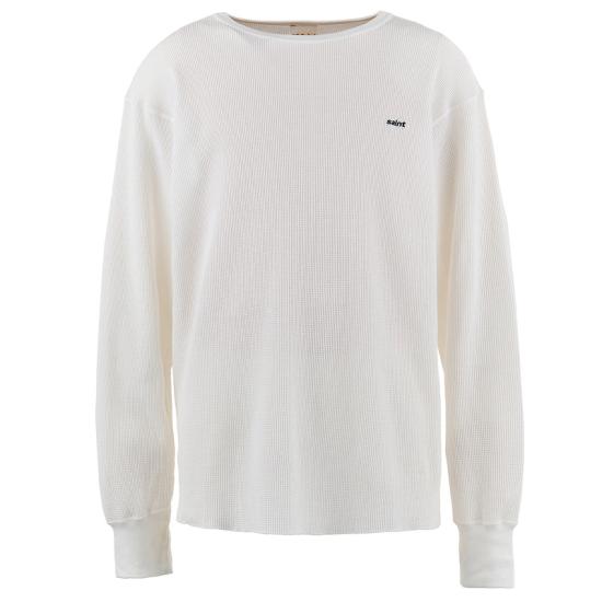 25SS 세인트 미카엘 긴팔 티셔츠 HR8038WH WHITE