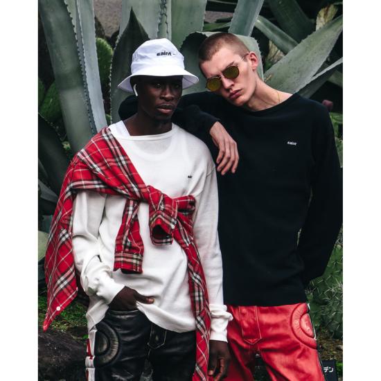 25SS 세인트 미카엘 긴팔 티셔츠 HR8038WH WHITE - SAINT MXXXXXX