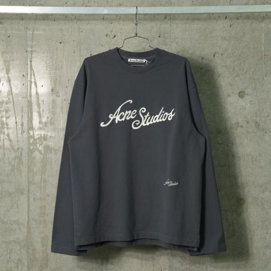 25SS 아크네 스튜디오 긴팔 티셔츠 CL0339DJOFG FADED GREY - ACNE STUDIOS