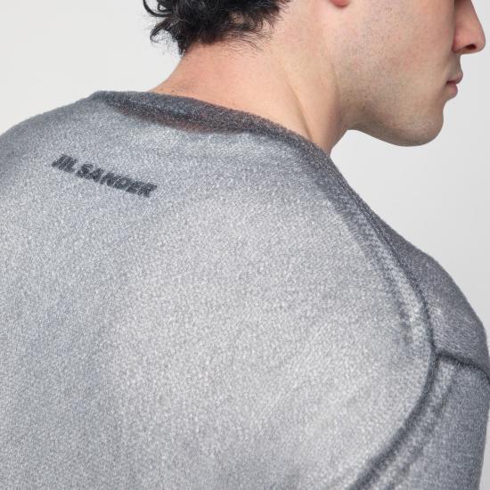  질샌더 긴팔 티셔츠 J22FV0112JTN376 Grey - JIL SANDER
