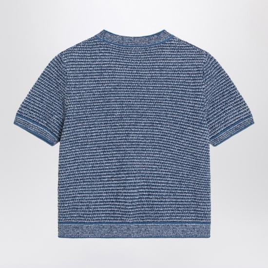 25SS 구찌 반팔 티셔츠 818647XKENS Light blue - GUCCI