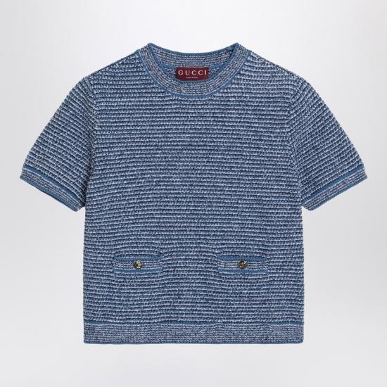 25SS 구찌 반팔 티셔츠 818647XKENS Light blue