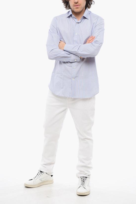  라보라토리오 델 카르민 긴팔 셔츠 50202500 Blue - LABORATORIO DEL CARMINE