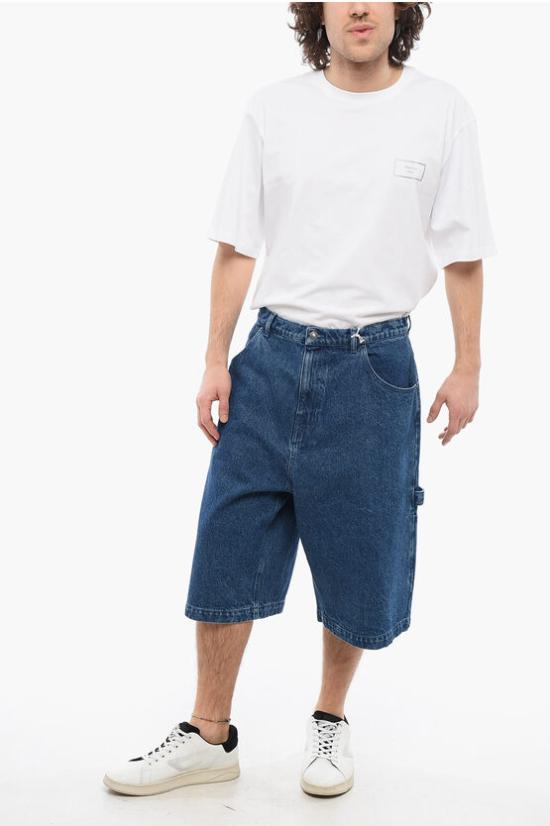  스카이하이팜 데님 숏팬츠 SHF05P0181 Blue - SKY HIGH FARM